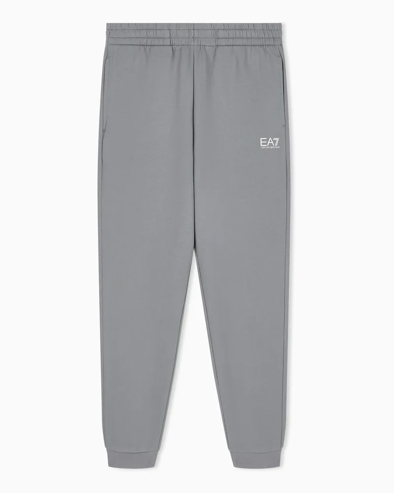 EA7 Core Identity Jogginghose Baumwollmischung mit Tunnelzug Grau