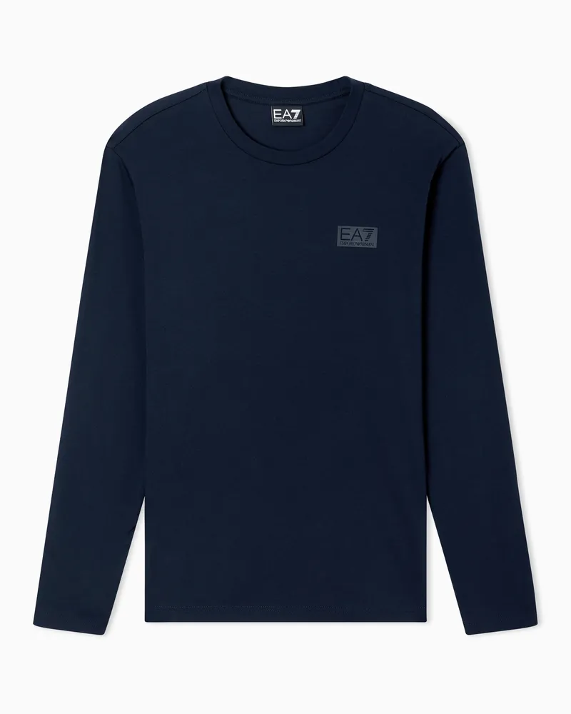 EA7 Langarmshirts Marineblau