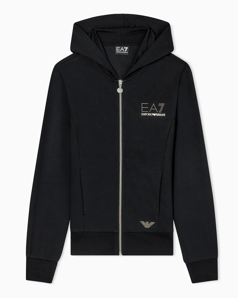 EA7 Sweatshirts mit Reißverschluss Schwarz
