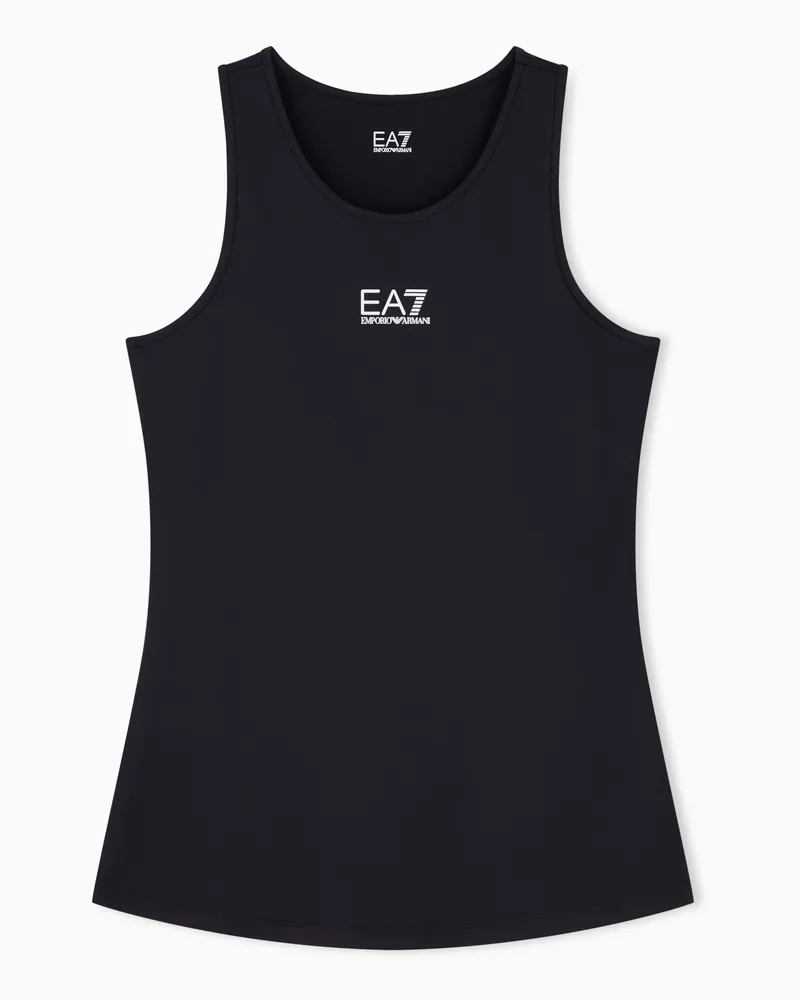 EA7 Ventus7-Funktionsgewebe Tanktop mit Neckholder Tennis Pro Schwarz