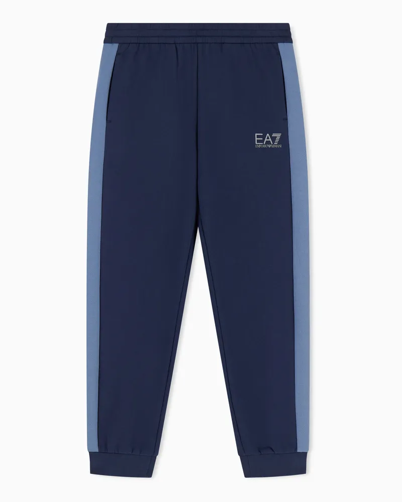 EA7 Jogginghose Regular aus Jersey Marineblau