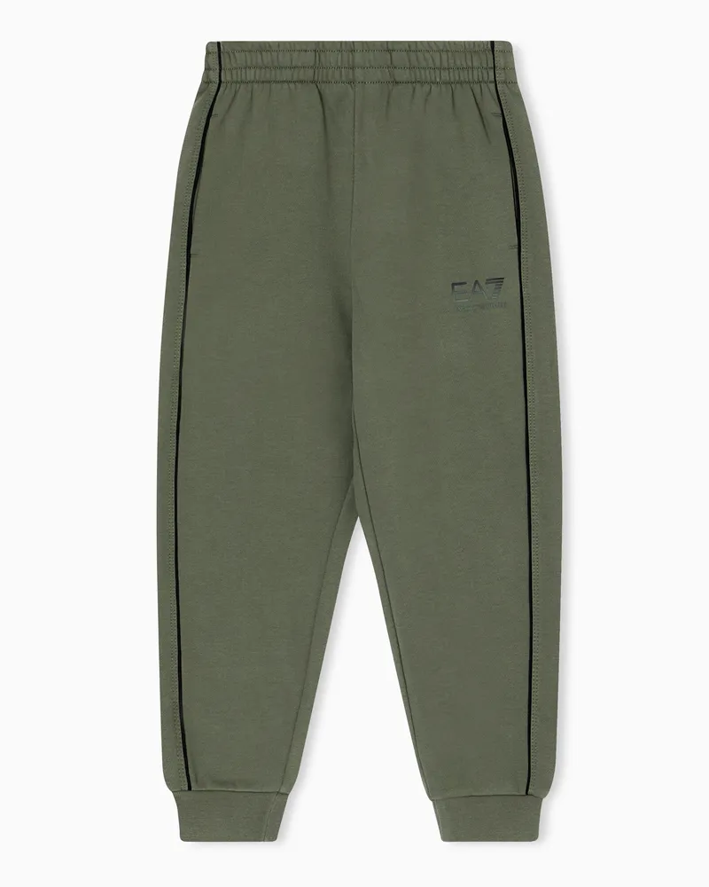 EA7 ASV Visibility Boy Jogginghose aus Bio-Baumwollmischung Grün