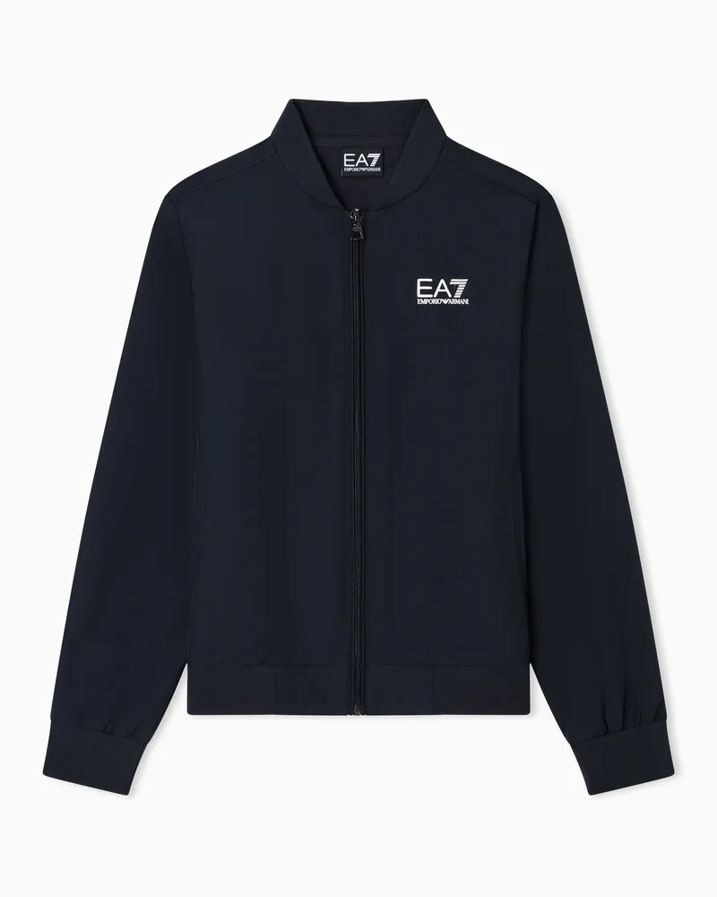 EA7 Core Identity Boy Jacke aus Nylon Marineblau