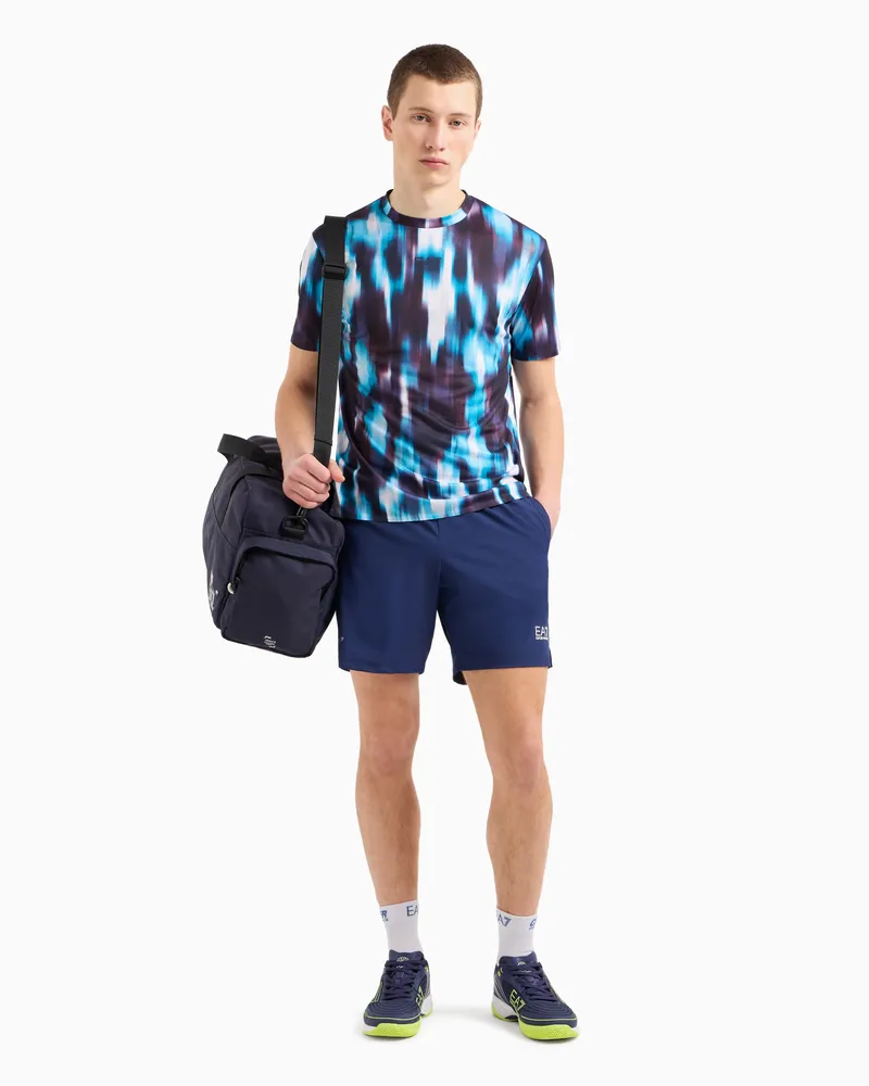 EA7 Tennis Pro Shorts aus VENTUS7-Funktionsgewebe Blau