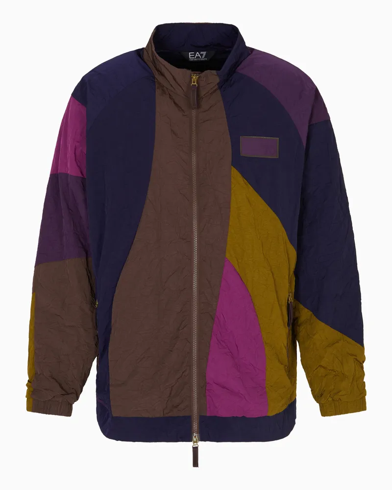 EA7 7.0 Unisex-Jacke aus Funktionsgewebe mit Patchwork-Effekt Mehrfarbig