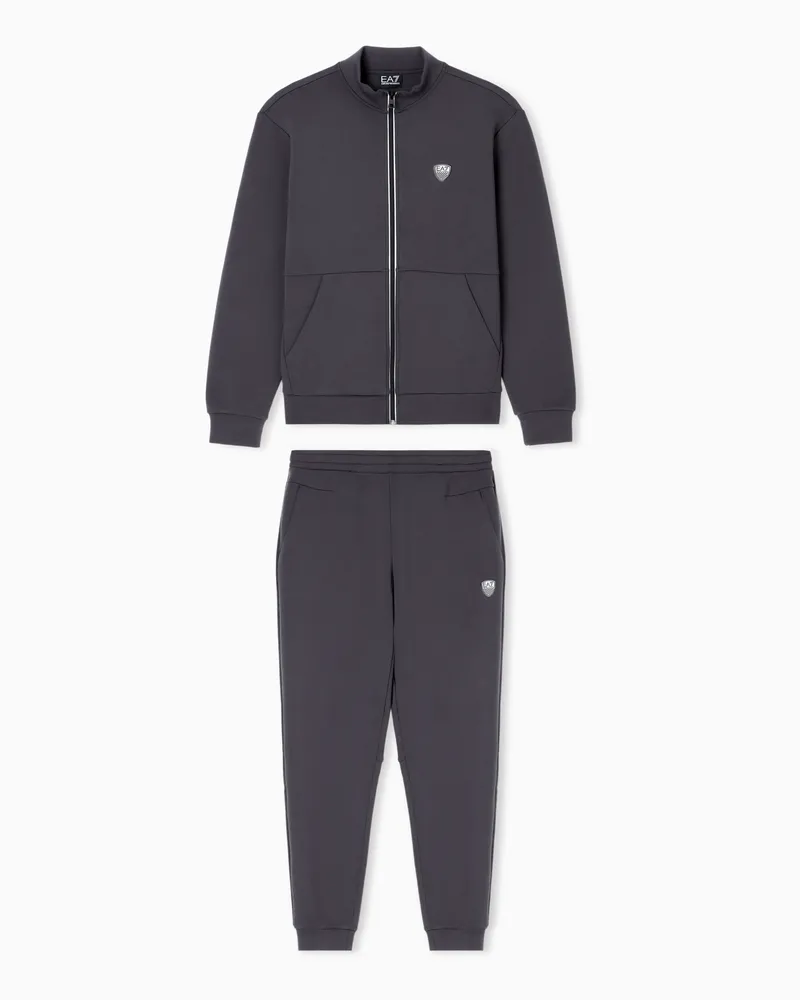 EA7 Premium Shield Jogginghose aus Stretch-Viskosemischung Grau