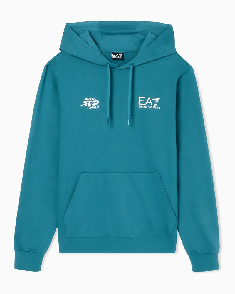 EA7 Nitto ATP Finals Hoodie mit Event-Aufdruck Blau