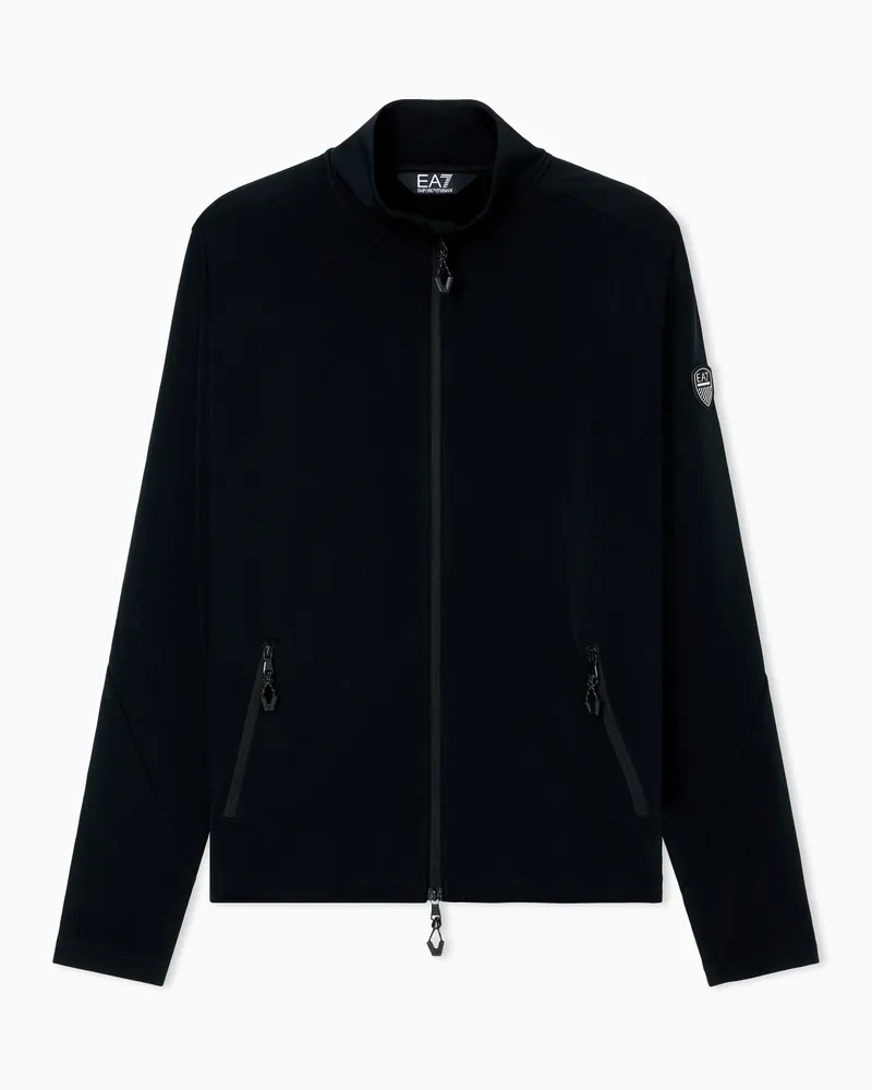 EA7 Skifleece aus Powerstretch-Funktionsgewebe Schwarz