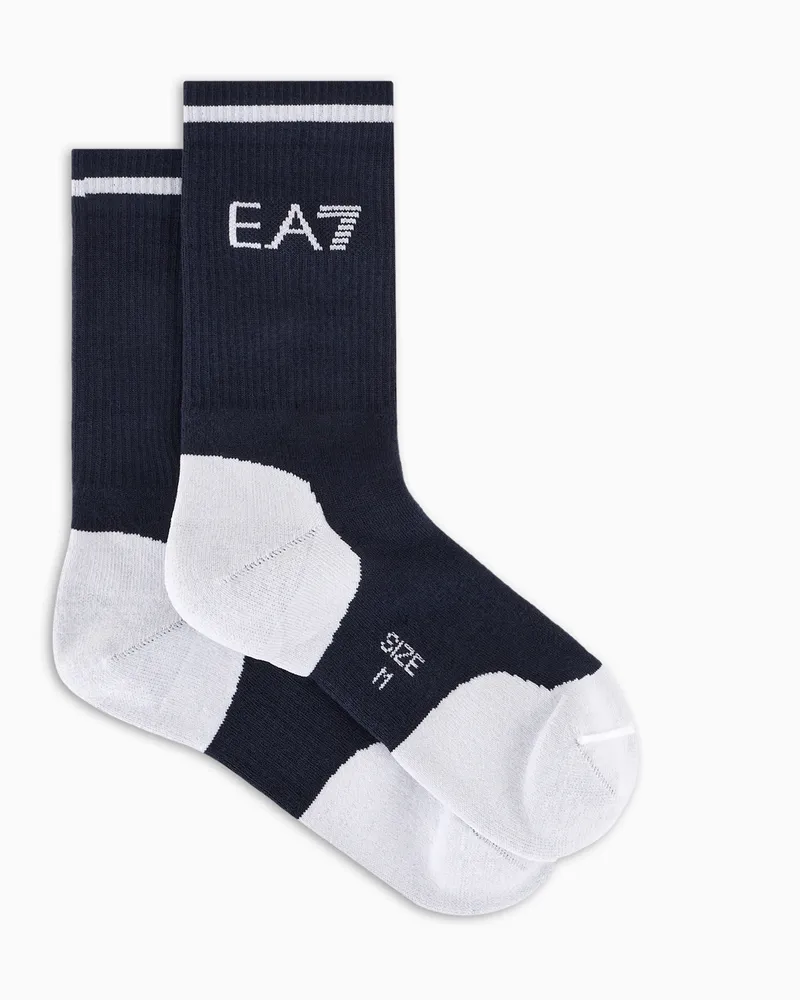 EA7 Tennis Pro Socken aus Baumwollmischung Blau