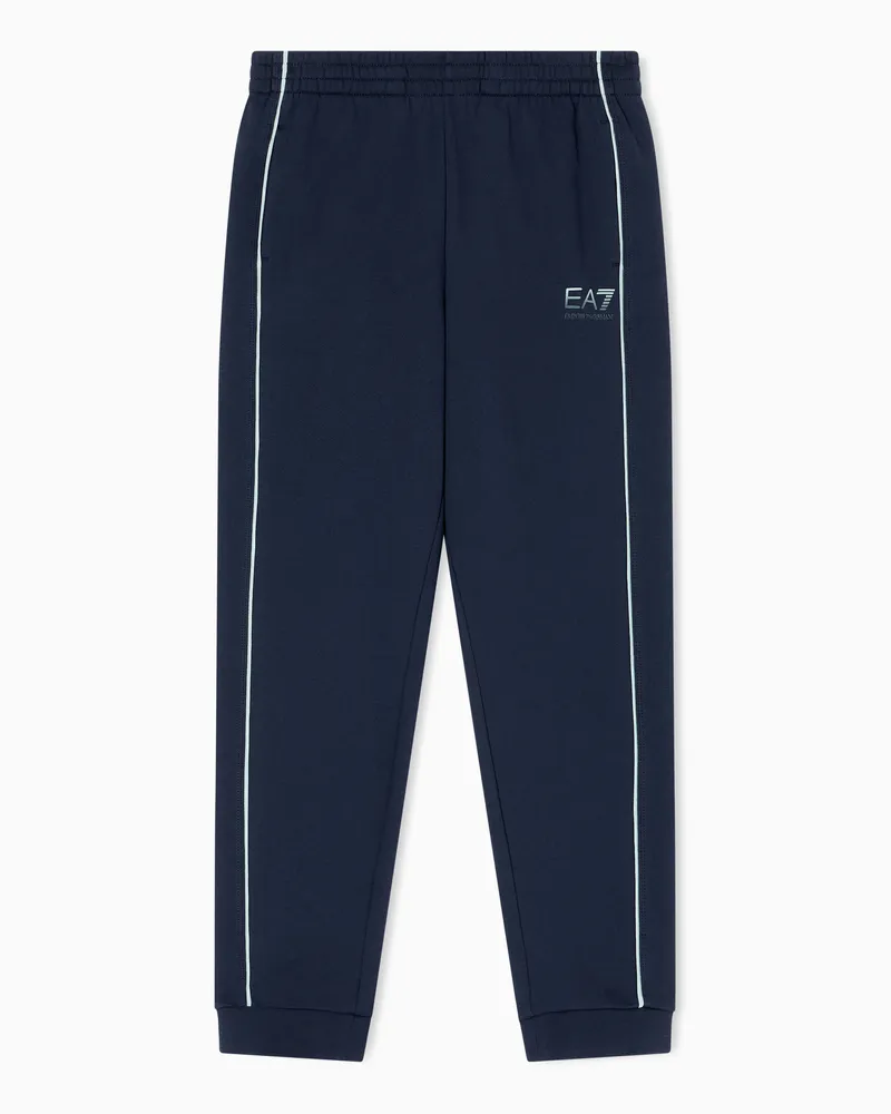 EA7 ASV Visibility Boy Jogginghose aus Bio-Baumwollmischung Marineblau