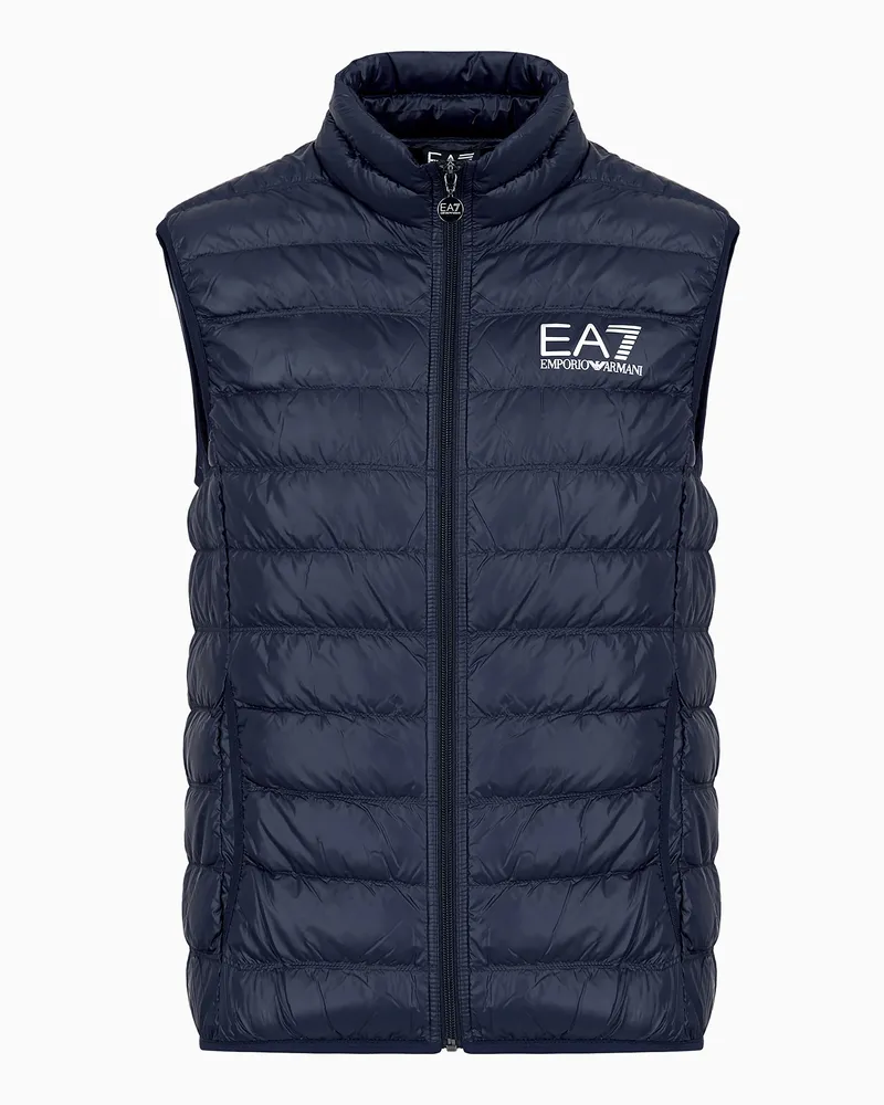 EA7 Core Identity Packbare Weste Blau