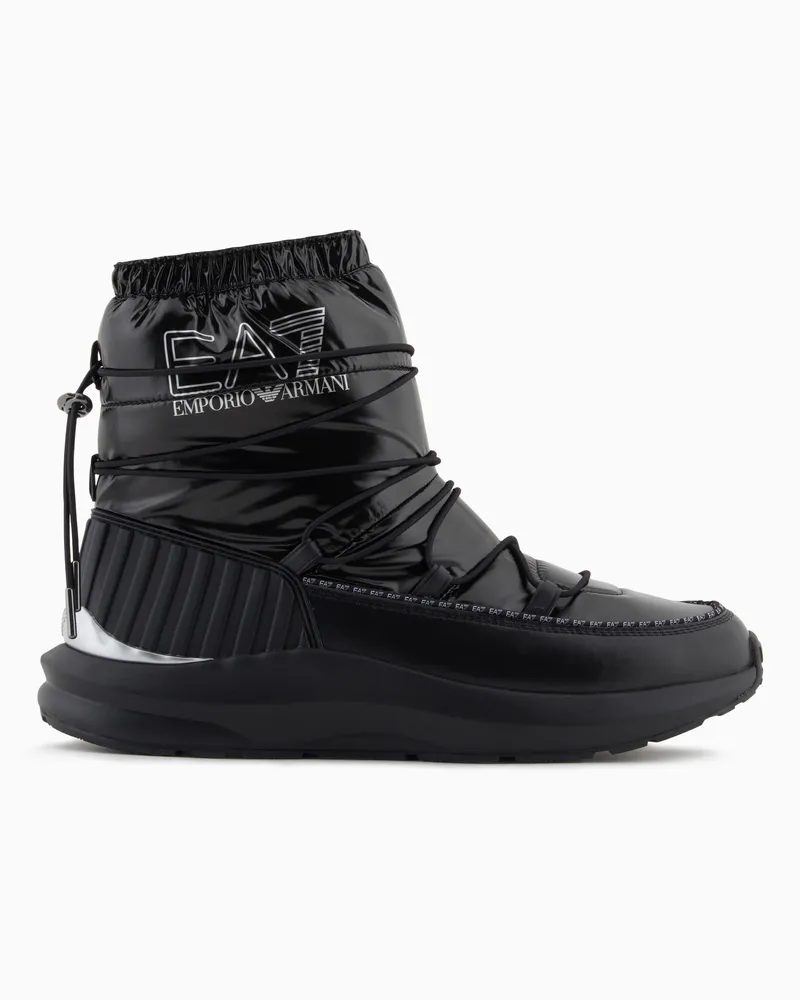 EA7 Après-Ski-Boots aus Funktionsgewebe Schwarz