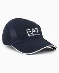 EA7 Tennis Pro Baseballcap Aus Baumwolle Nachtblau