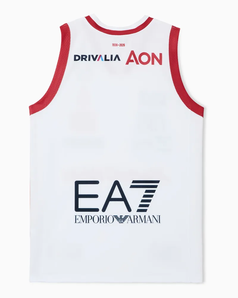 EA7 Olimpia Milano Championship 25/26 Nachbautrikot Weiß