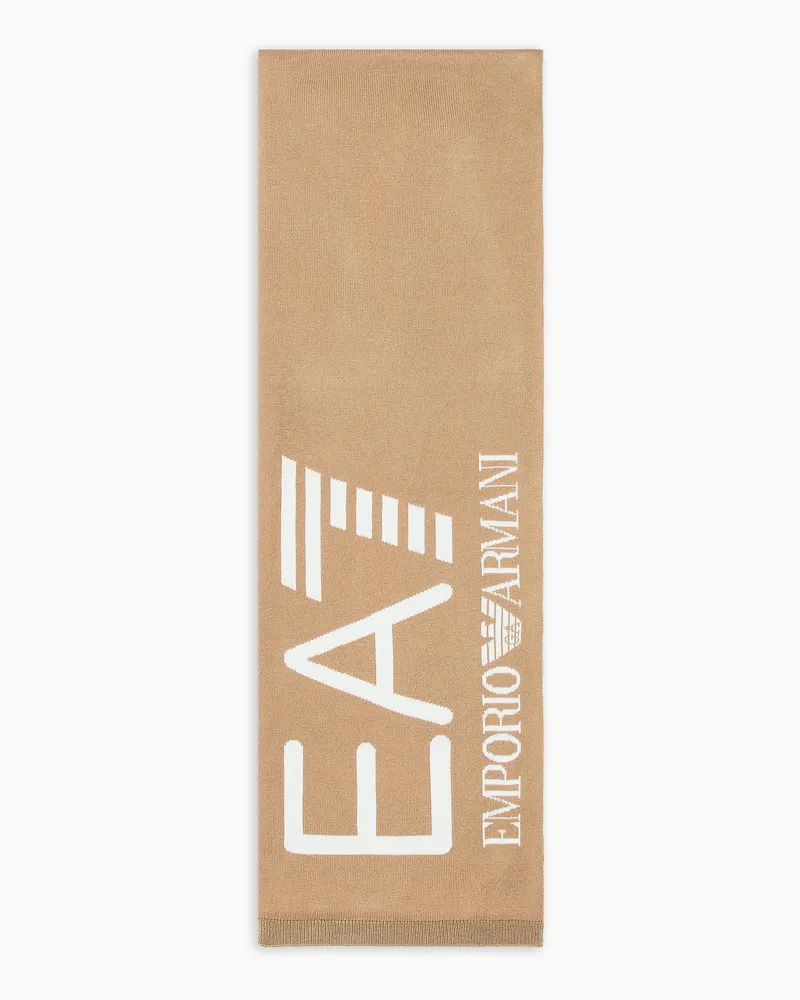 EA7 Visibility Schal mit großem -Logo Braun