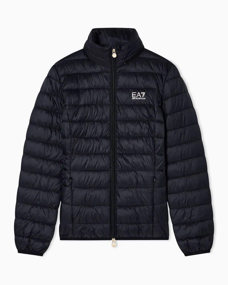 EA7 Leicht gepolsterte  Core Lady Nylon-Jacke Schwarz