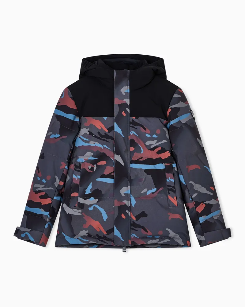 EA7 Wattierte Ski-Jacke Girl Schwarz