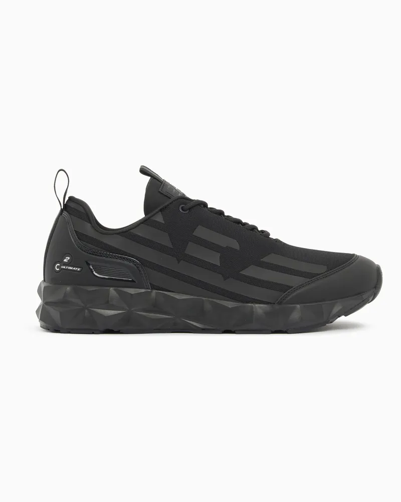 EA7 Sneaker core mit ultraleichter Sohle Ultimate C2 Kombat New Schwarz