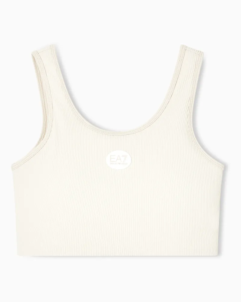 EA7 Dynamic Athlete Sport-BH aus VIGOR7-Funktionsgewebe Beige
