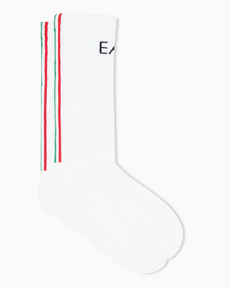 EA7 Socken Italian Spirit Weiß