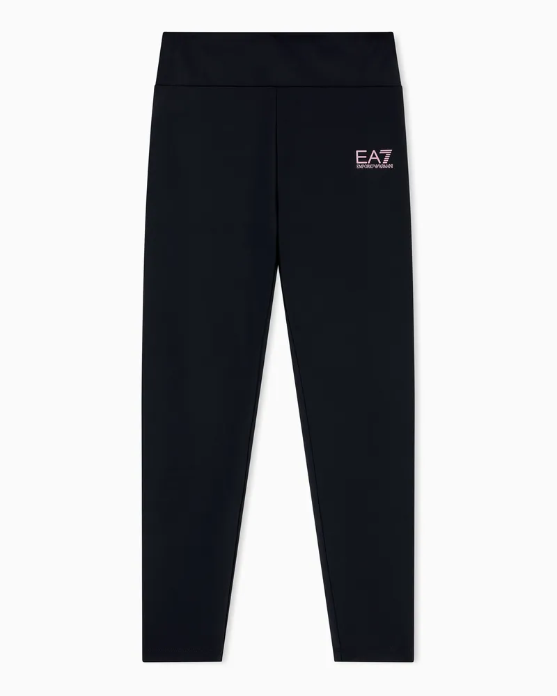 EA7 Dynamic Athlete Girls Leggings aus VIGOR7-Funktionsgewebe Schwarz
