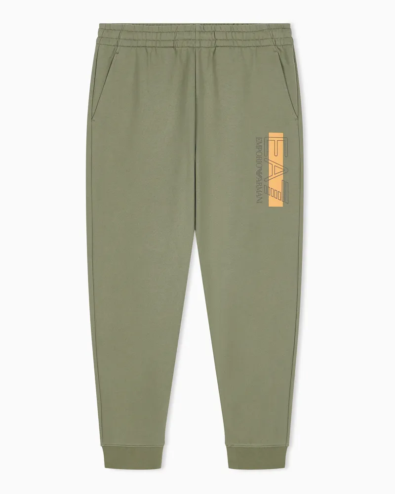 EA7 Hose Visibility Slim Fit aus Jersey Grün