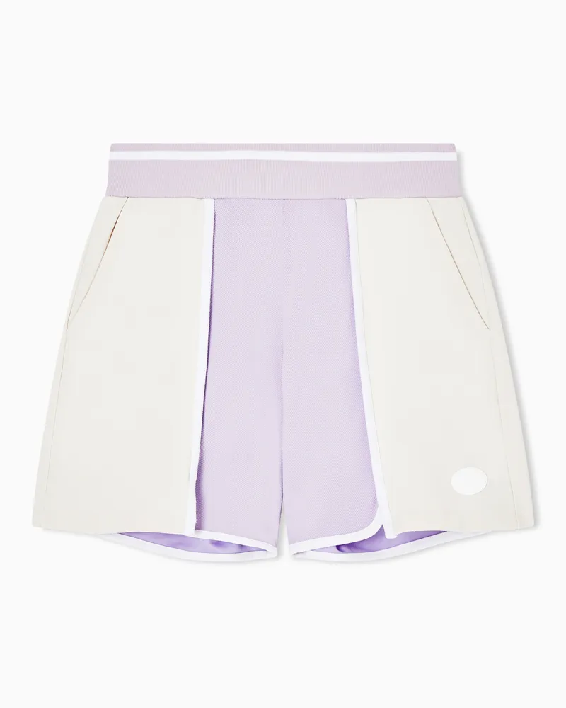 EA7 Shorts aus Viskosestretch-Interlock Violett
