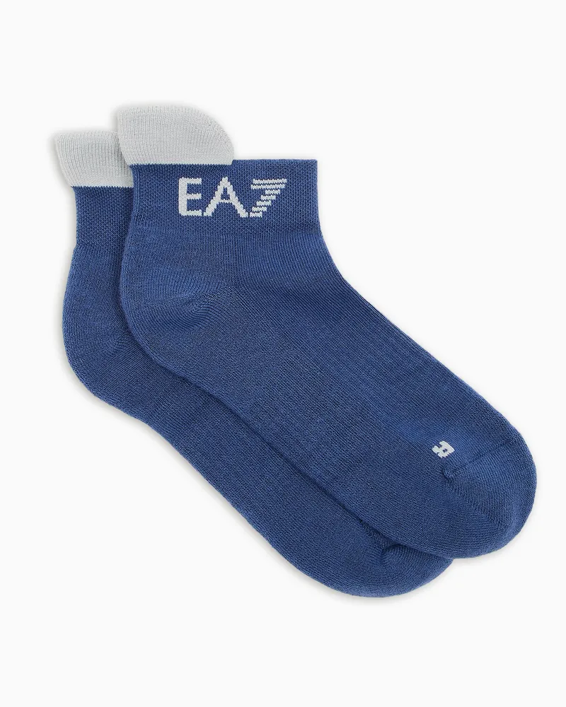 EA7 Tennis Pro Socken aus Baumwollmischung Marineblau