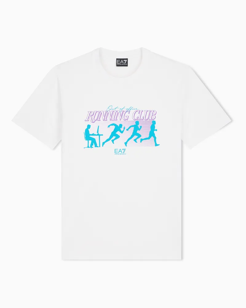 EA7 Regular Fit T-Shirts Weiß