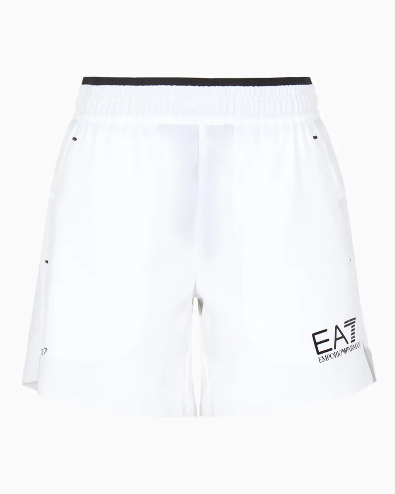 EA7 Tennis Pro Shorts aus VENTUS7-Funktionsgewebe Weiß