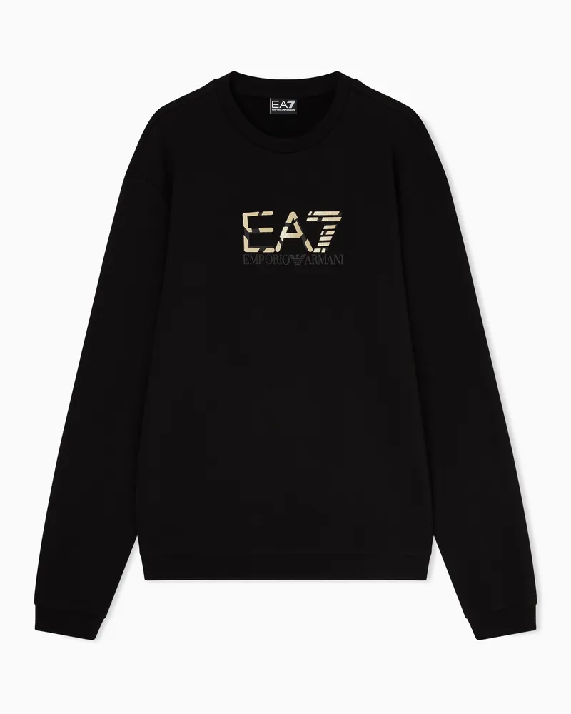 EA7 Sweatshirts ohne Kapuze Schwarz