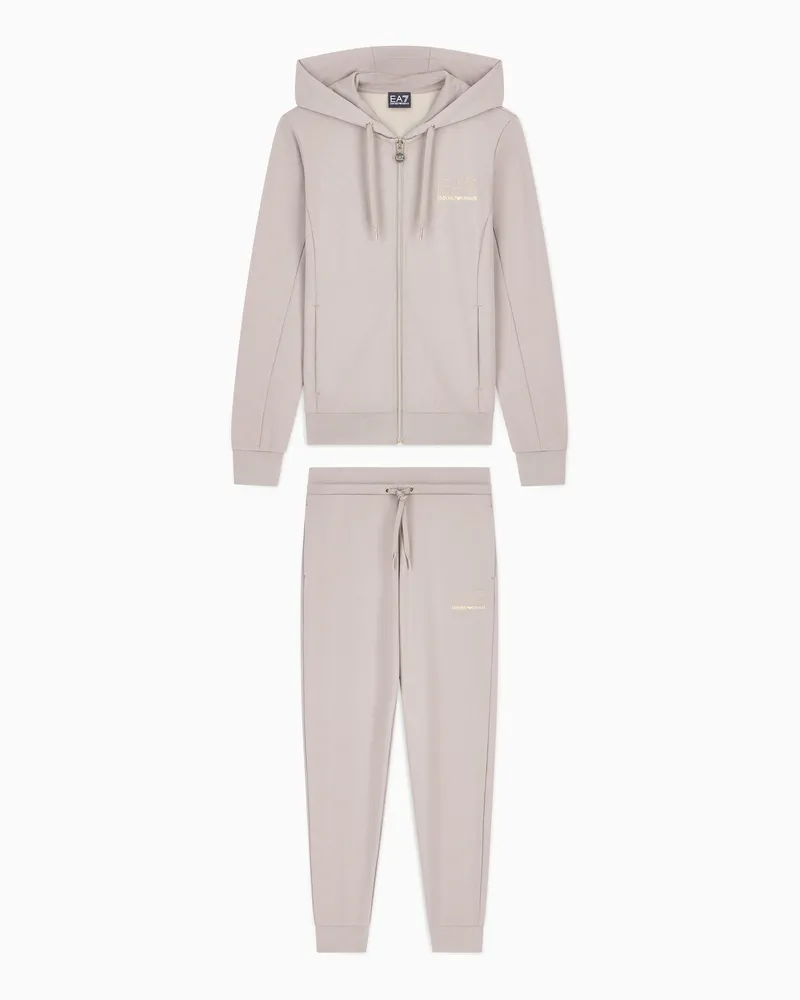 EA7 Trainingsanzug aus Viskose-Mischung mit Kapuze Tracksuit Grau