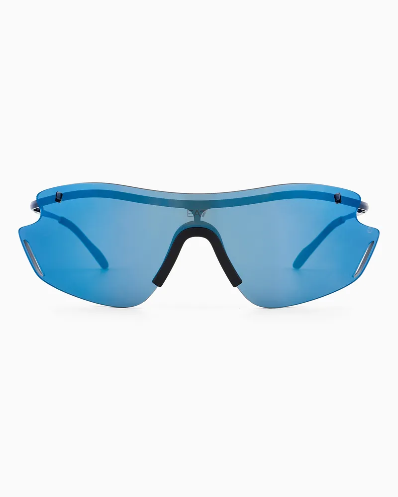 EA7 Sonnenbrille Rycer Metal Blau