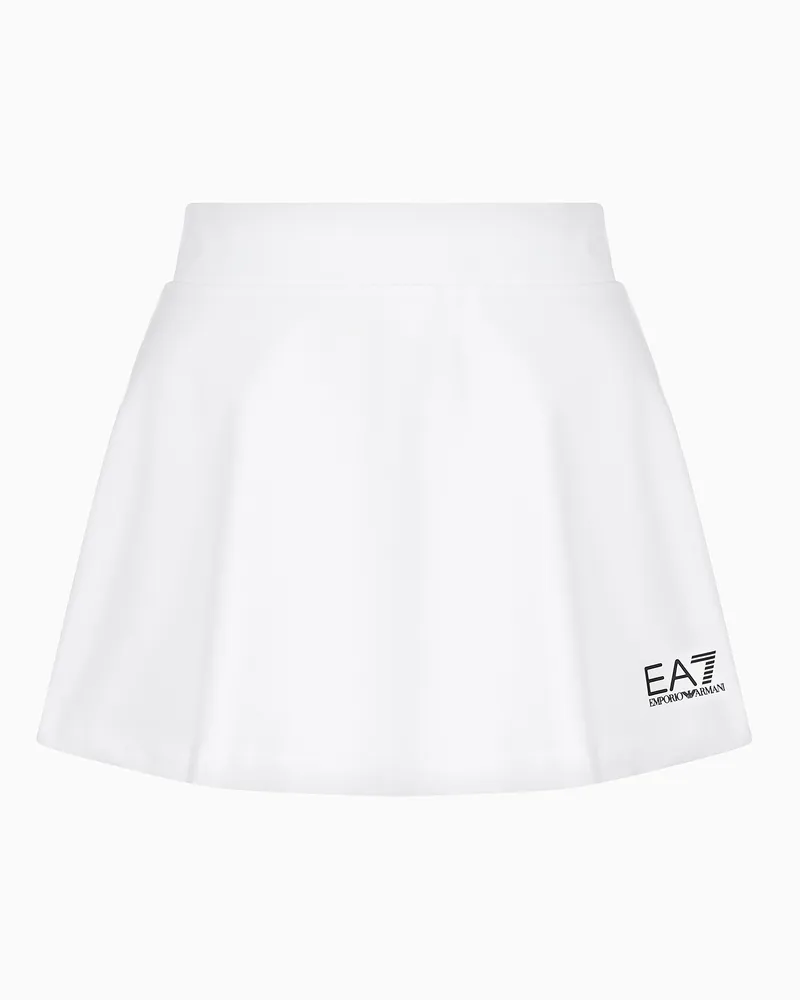 EA7 Tennis Pro Minirock aus VENTUS7-Funktionsgewebe Weiß