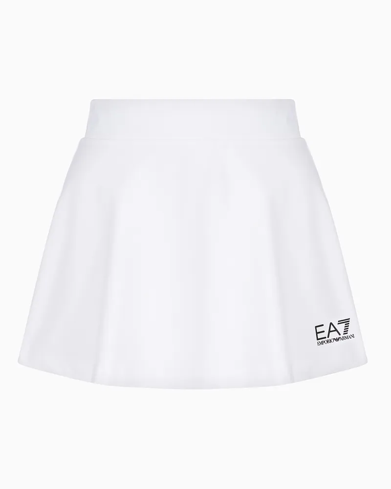 EA7 Tennis Pro Minirock aus VENTUS7-Funktionsgewebe Weiß