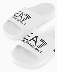 EA7 Crusher Distance Slider mit Maxi-logo Weiss