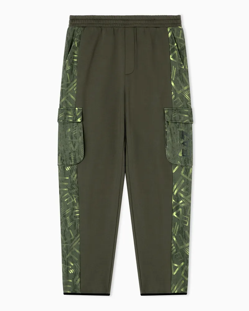 EA7 Cargo-Hose aus Baumwoll-Jersey der Graphic Series Grün