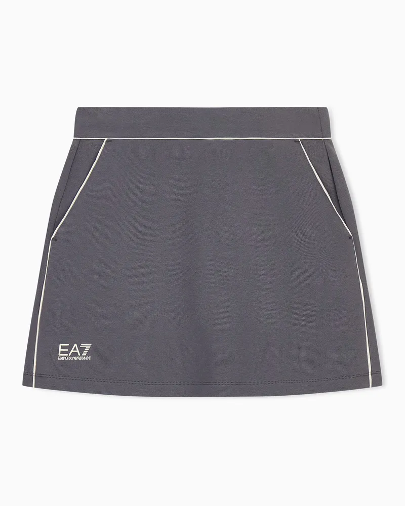 EA7 Rock Golf Pro Regular Fit aus Baumwolljersey mit Elastan Grau