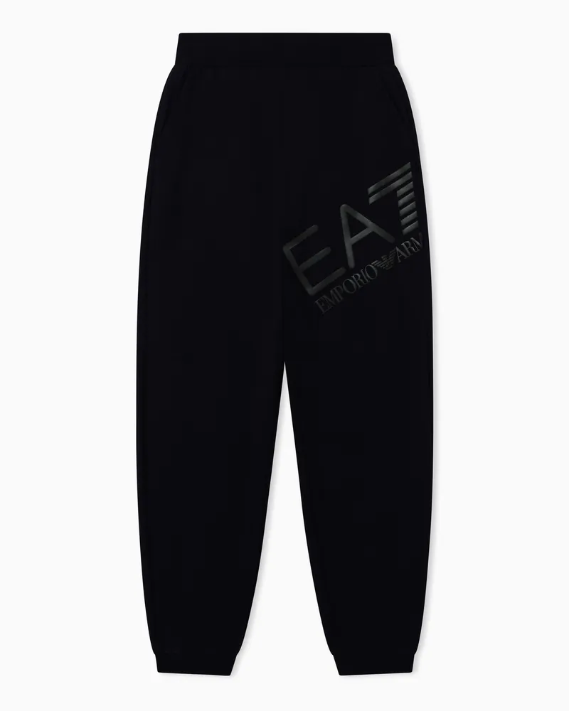 EA7 Logo Series Jogginghose aus Jersey Schwarz