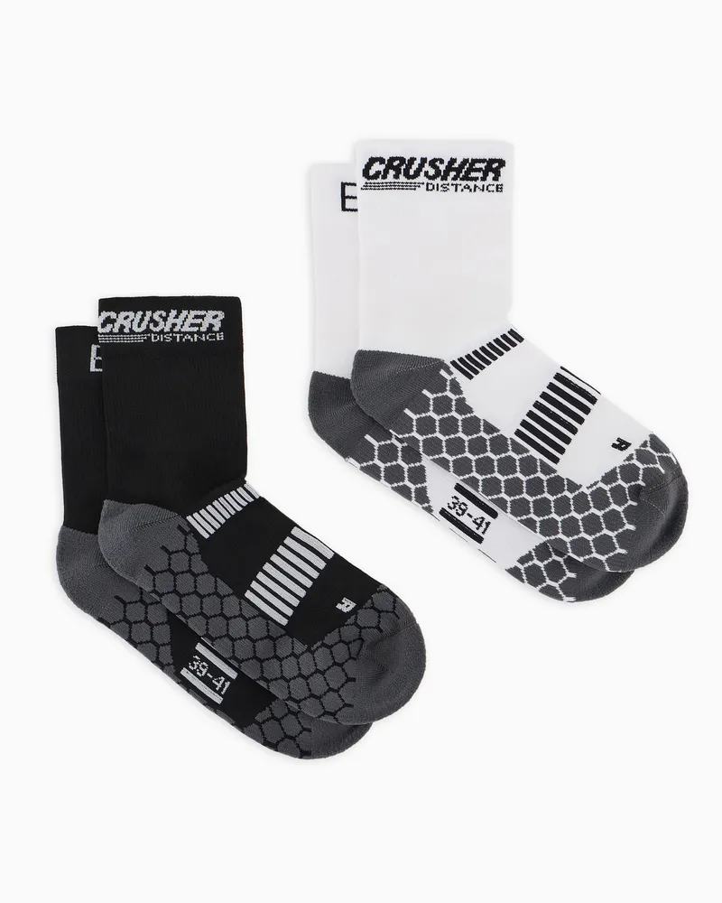 EA7 Crusher Distance Laufsocken Schwarz
