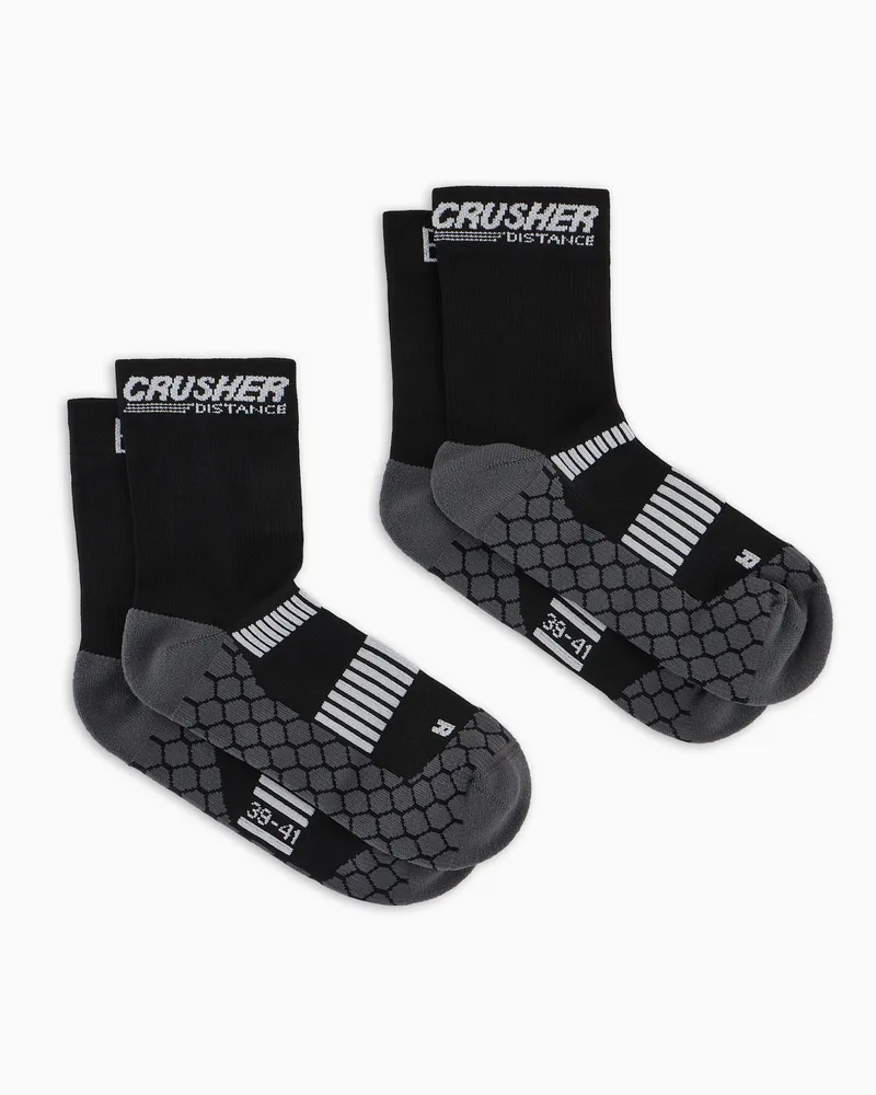 EA7 Crusher Distance Laufsocken Schwarz