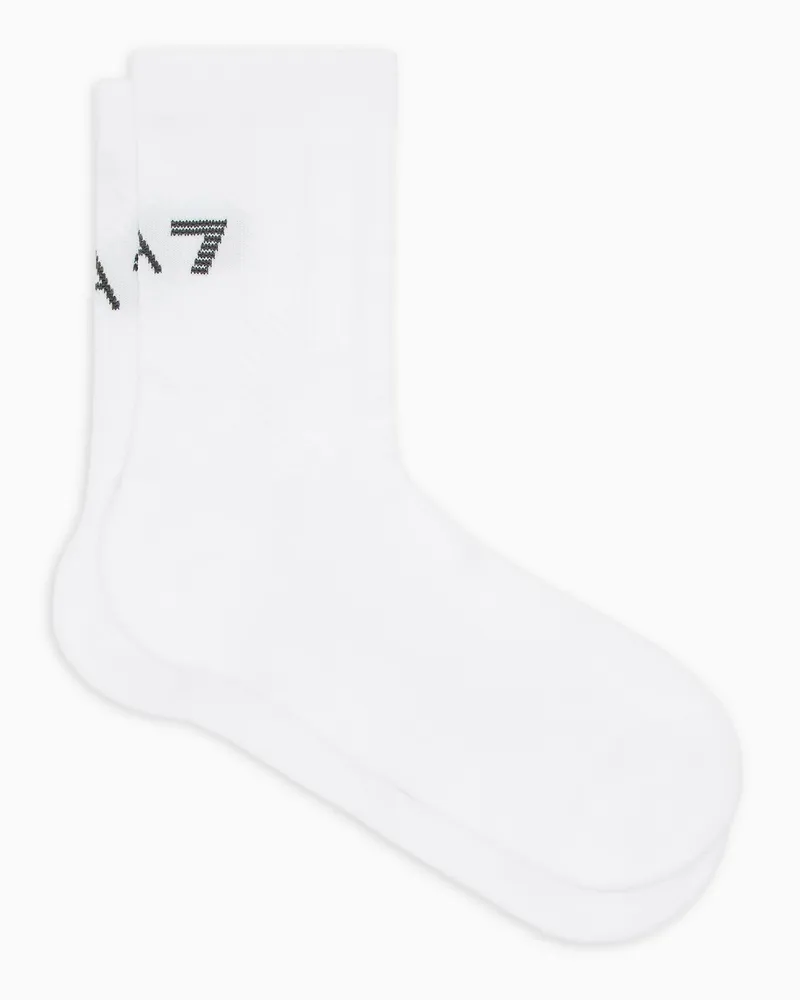 EA7 2er-Pack gestrickte Socken Weiß