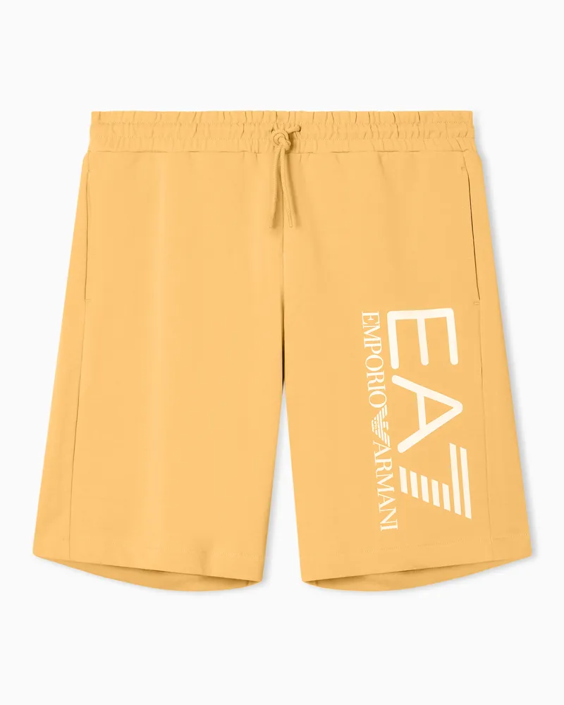 EA7 Shorts Core Identity aus Baumwolle Gelb