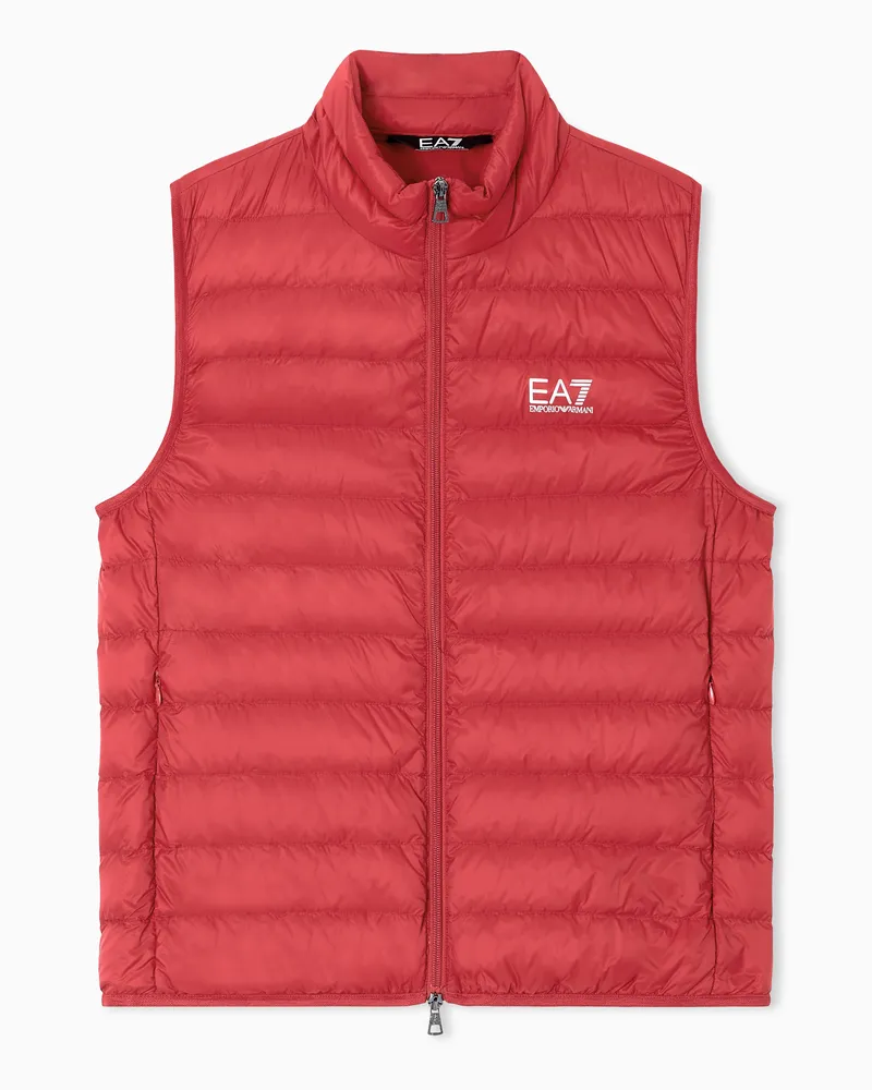 EA7 ASV Packbare Weste Core Identity Rot