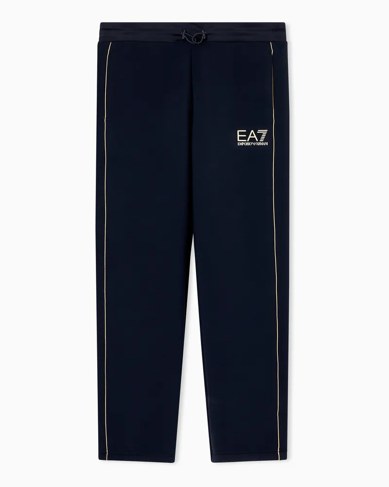 EA7 Gold Label Hose aus einer Viskose-Mischung Marineblau