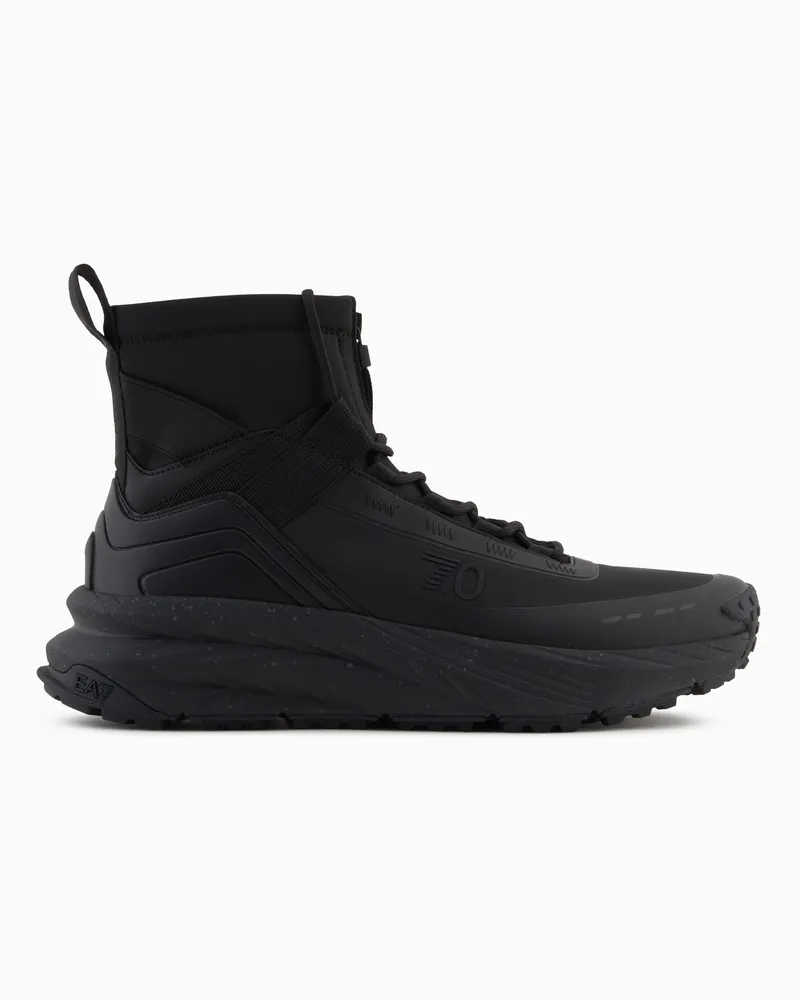 EA7 High-Top-Sneaker Crusher Sonic Turtle 7.0 Schwarz