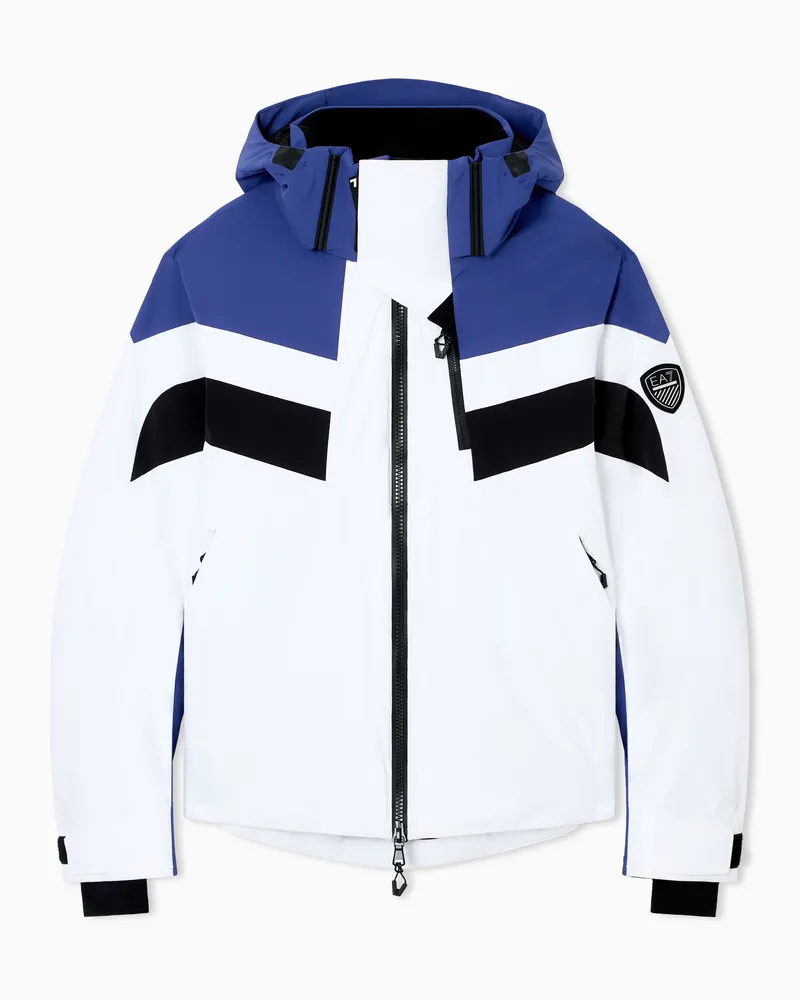 EA7 Skijacke aus Funktionsgewebe mit STRATUM7-Wattierung Weiß