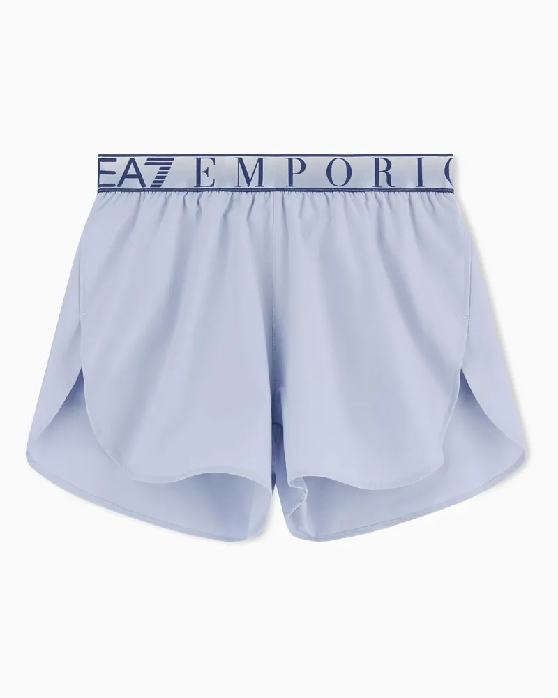 EA7 Shorts aus VENTUS7-Funktionsgewebe Hellblau