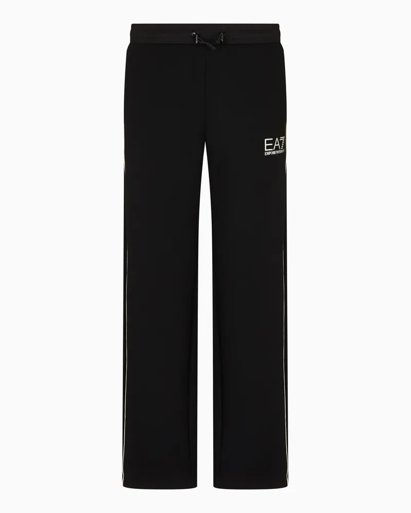 EA7 Gold Label Hose aus einer Viskose-Mischung Schwarz