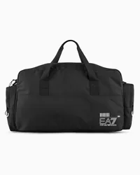 EA7 Train Core Reisetasche Aus Recyceltem Asv-gewebe Tiefschwarz